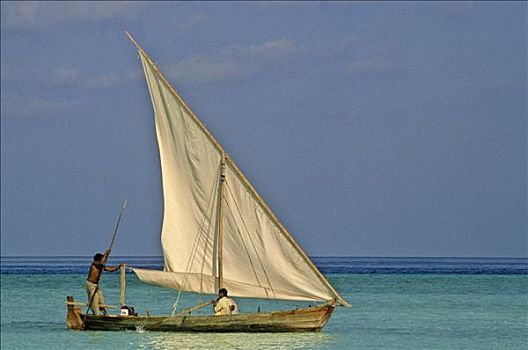 马尔代夫,两个男人,海洋
