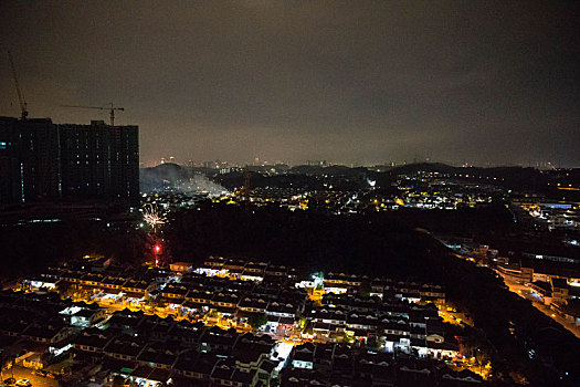 烟火夜景