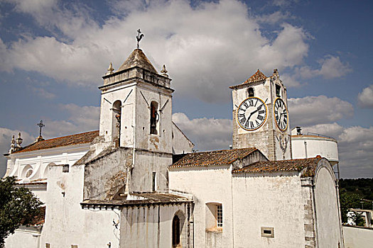 教堂,玛丽亚,老,城镇,塔维拉,阿尔加维,葡萄牙,欧洲