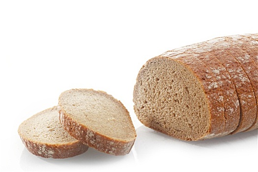 切片,面包,白色背景,背景