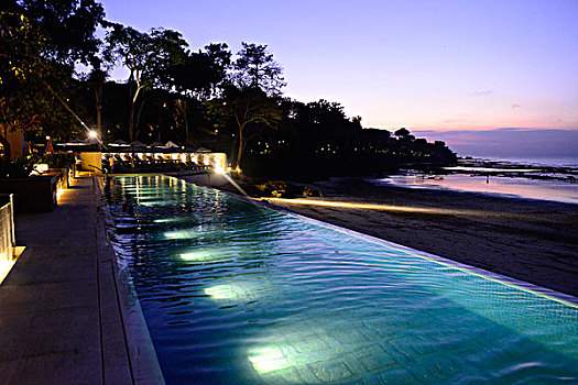 游泳池,四季,胜地,巴厘岛,金巴兰,湾,印度尼西亚,东南亚