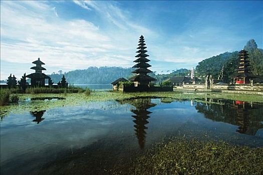巴厘岛,佛教,建筑外观,建筑,云,大量,气象,彩色照片,彩色,白天