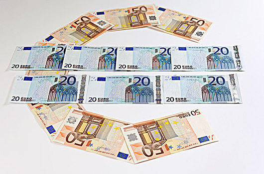 欧元,欧元标志,欧元钞票