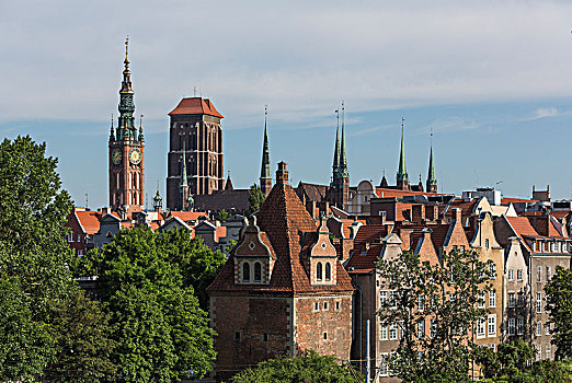 城市,市政厅,历史,中心,格丹斯克,波美拉尼亚,省,波兰,欧洲