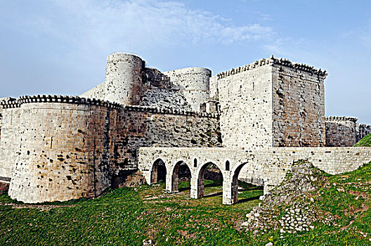 要塞,墙壁,城堡,世界遗产,建造,十字军东征,叙利亚,中东,亚洲