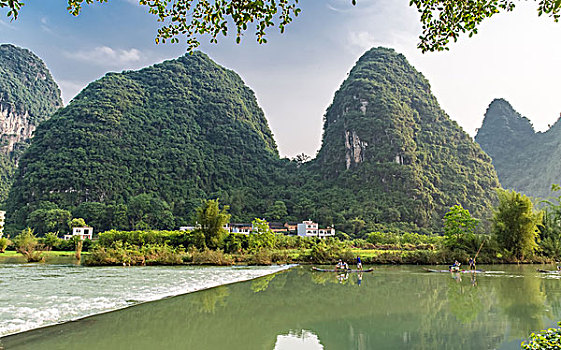 阳朔遇龙河美景