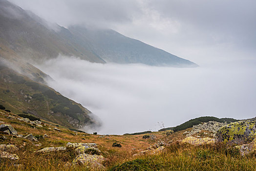 雾状,山景