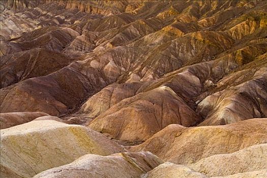 彩色,荒地,扎布里斯基角,死亡谷国家公园,加利福尼亚