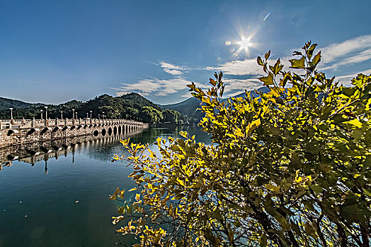 江西省九江市庐山风景区芦林湖自然景观