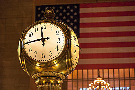 钟表,车站,曼哈顿,纽约,美国