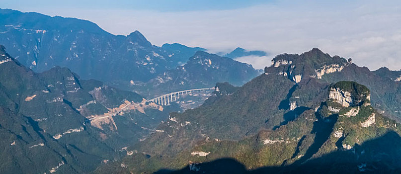 湖南省张家界市天门山景区西线鬼谷天堑自然景观