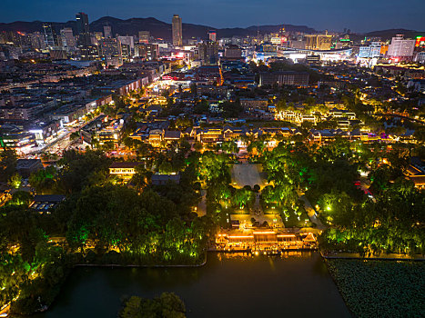 济南大明湖超然楼夜景