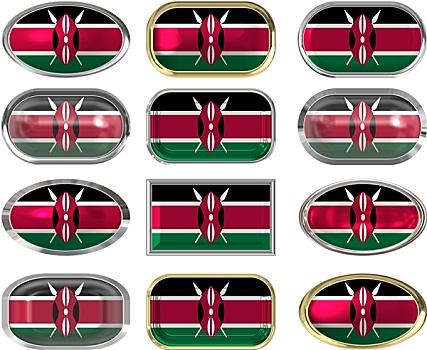 扣,旗帜,肯尼亚