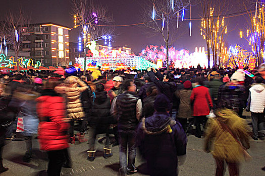 节日,灯会,人群