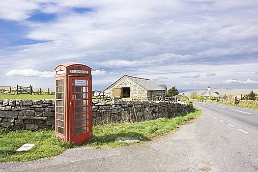 电话亭,农场,英格兰