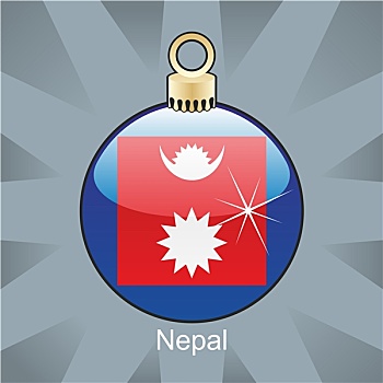 尼泊尔,旗帜,圣诞节,形状