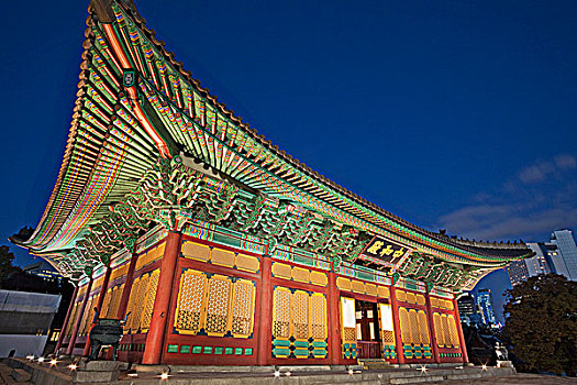 建筑,宫殿,德寿宫,首尔,韩国