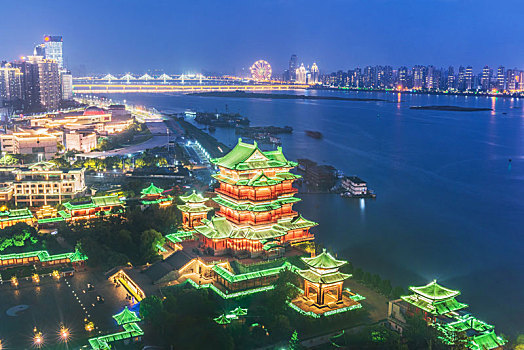 江西南昌滕王阁夜景