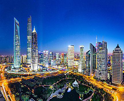 天際線,摩天大樓,現代,城市,夜晚