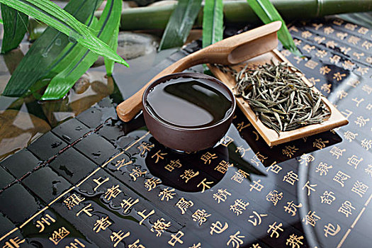 茶葉，茶水