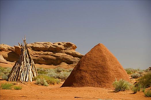 纳瓦霍,干燥地带,乡村,文化遗产,中心,页岩,亚利桑那,美国