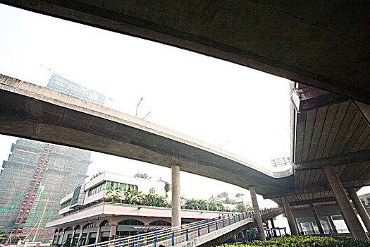 高架路,建筑,背景