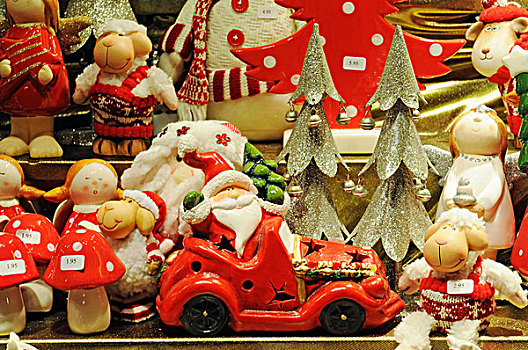 圣诞老人,圣诞市场,多特蒙德,北莱茵-威斯特伐利亚,德国,欧洲