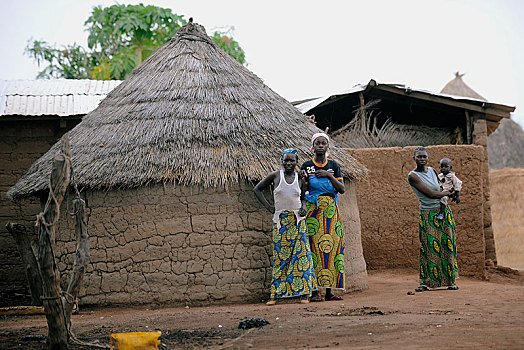女人,乡村,北方,区域,喀麦隆,非洲