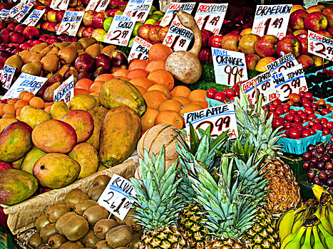 果蔬,许多,价格,标识,横图