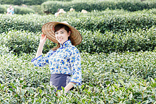 亚洲人,漂亮,女孩,种植园