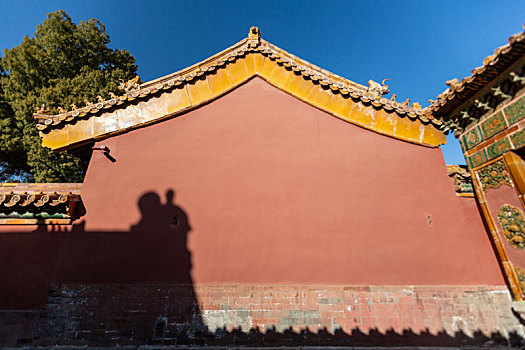 光影中的北京故宫,紫禁城,建筑风光