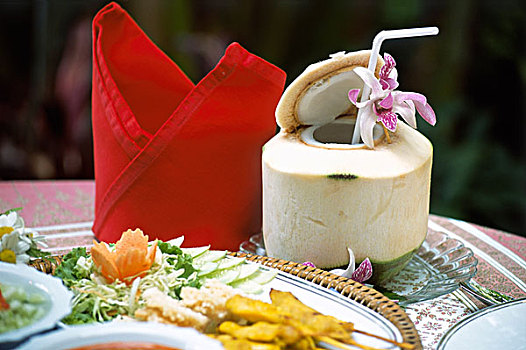 泰国,泰国食品,桌面布置