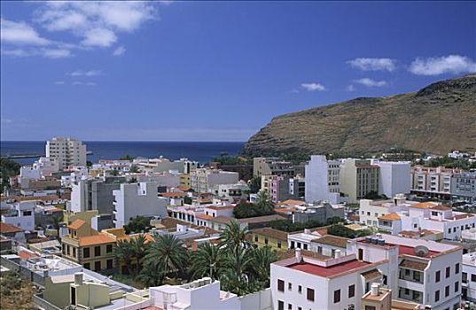 风景,圣塞巴斯蒂安,加纳利群岛,西班牙