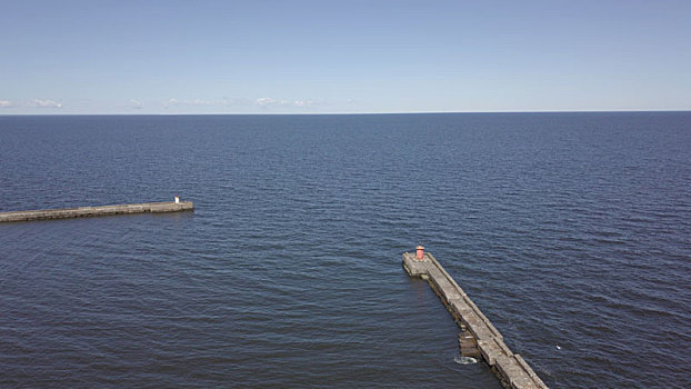 港口,拉脱维亚,航拍,乡村,俯视