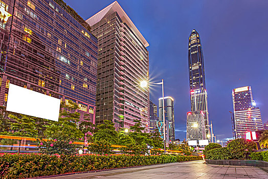 深圳现代城市夜景