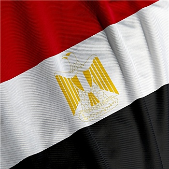埃及,旗帜,特写