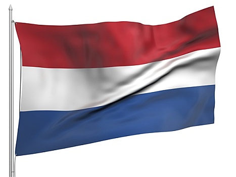 飞,旗帜,荷兰,国家
