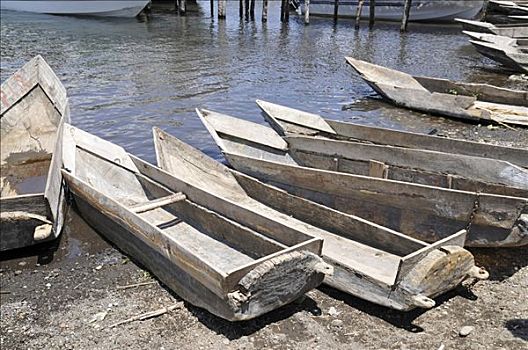 划艇,圣地亚哥阿蒂特兰,阿蒂特兰湖,危地马拉,中美洲