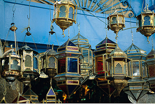 灯笼,市场,突尼斯,非洲
