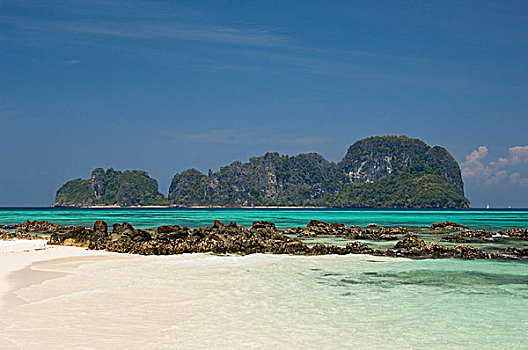 岛屿,海中,竹子,泰国