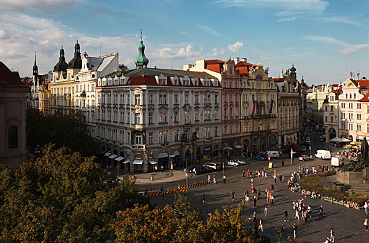 捷克首都布拉格旧城广场