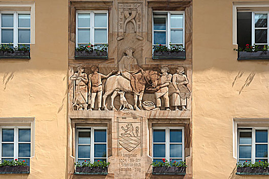 市政厅,普拉蒂纳特,巴伐利亚,德国,欧洲