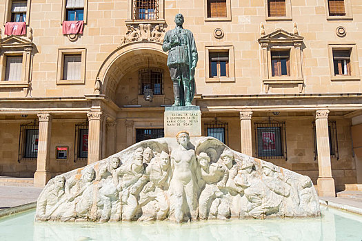 雕塑,安达卢西亚,广场,乌贝达,西班牙