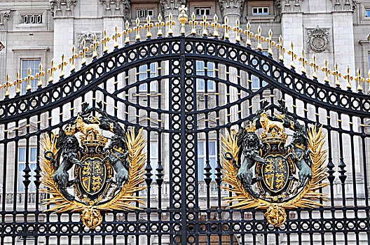 入口,皇家,外套,手臂,英格兰,大门,白金汉宫,伦敦,英国,欧洲