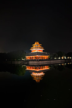 北京故宫角楼夜景