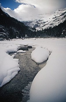 维多利亚山,班芙国家公园,艾伯塔省,加拿大