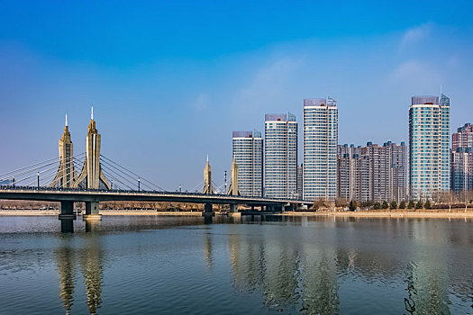 北京市通州区玉带河桥梁环境建筑