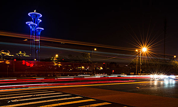 北京中轴线观景平台夜景