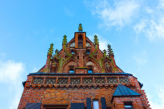 考纳斯,立陶宛,一月,房子,雷,建造,15世纪