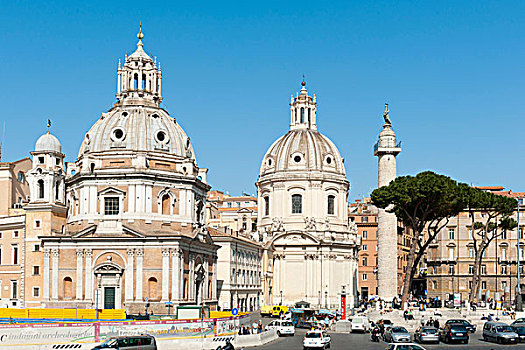 文艺复兴,圣玛丽亚教堂,洛雷托,柱子,威尼斯广场,古罗马,意大利,南欧,欧洲